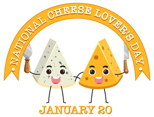 National Cheese Lovers Day logo banner