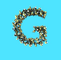 Tropical Fish Font - - Letter G