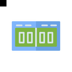 Scoreboard icon vector