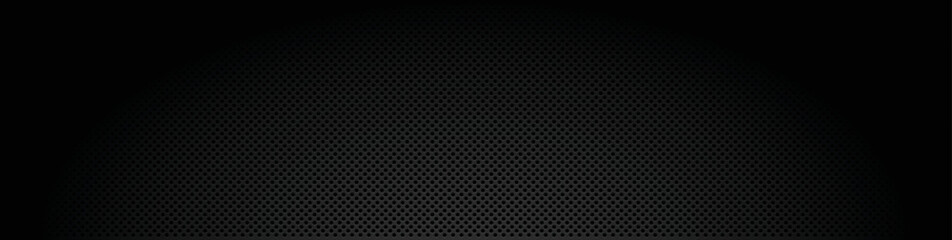 Black metal texture steel background. Dark carbon, perforated sheet metal. Vector illustration EPS 10.