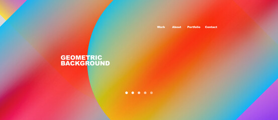 Abstract circles and round shapes landing page background. Vector Illustration For Wallpaper, Banner, Background, Card, Book Illustration, landing page. Pattern design concept