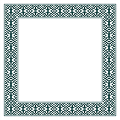 Obraz premium Vintage ornamental vector frame. Vector illustration template for design