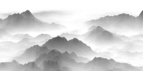 misty mountain landscape