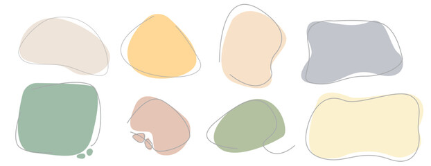 template for stroy social media with boho flat color