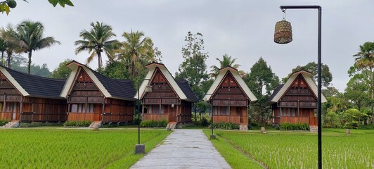 cottage in the natural tourist area of Tana Toraja, Indonesia