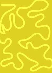 Bright Colour Squiggly Lines Background 