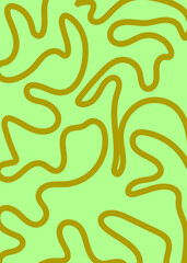 Bright Colour Squiggly Lines Background 