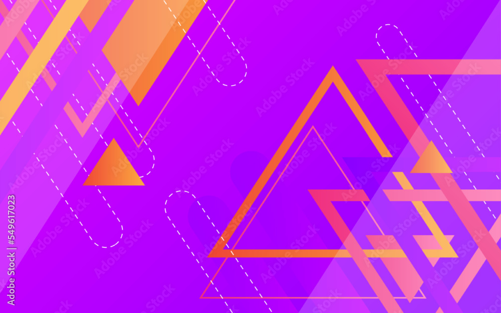 Aufkleber abstract colorful triangle shape background