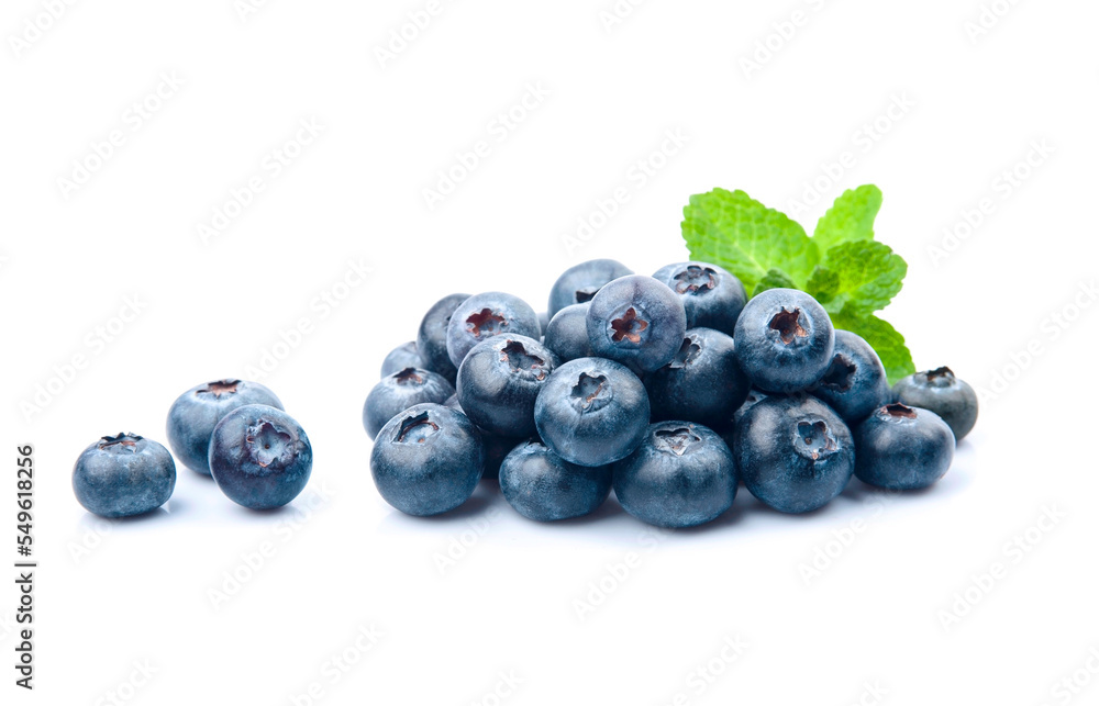 Sticker Blueberries with mint