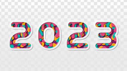 Sweet New Year 2023 Transparent Background