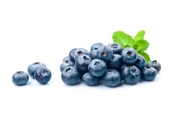 Blueberries with mint
