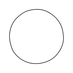 Hand drawn circles label