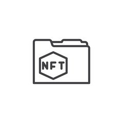 NFT folder line icon