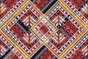 Balboonnol flower abstract ethnic geometric pattern design for background or wallpaper pattern traditional Design for a background. Carpet. Wallpaper. Clothing. Wrapping. Batik. Fabric. sarong.