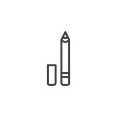 Eyeliner pencil line icon