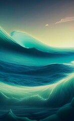 Abstract Wave pattern. Drawing on the background. Backdrop.