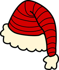 Santa Claus cartoon red hat