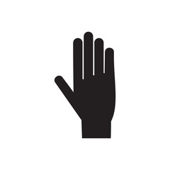 Obraz premium Hand palm icon symbol vector