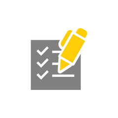 Document check list with signature, finance, money and banking glyph style vector icon