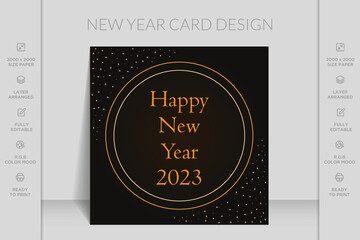 Flat happy new year texture background