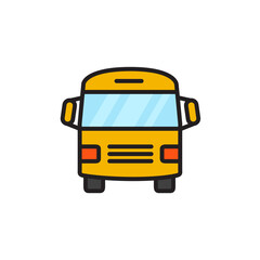 Bus Icon on white background