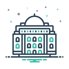 Obraz premium Mix icon for legislature