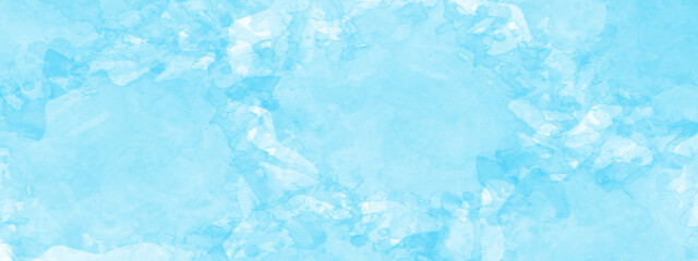 Obraz premium Abstract blue painting background. Blue watercolor splash stroke grunge backdrop background. Blue paint with watercolor paper texture grunge. Blue watercolor abstract background.