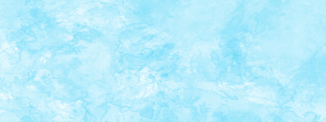 Obraz premium Abstract blue painting background. Blue watercolor splash stroke grunge backdrop background. Blue paint with watercolor paper texture grunge. Blue watercolor abstract background.