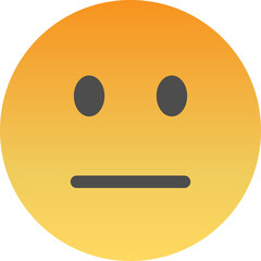 Neutral face icon