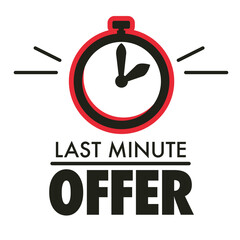 Offer last minute, promotion or discount sale