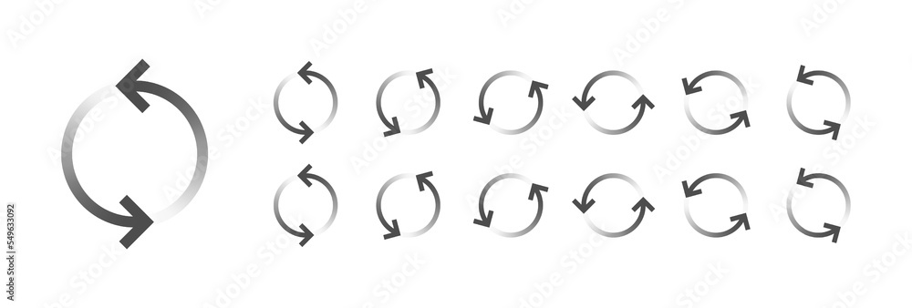 Fototapete circular loading buffering icons vector video ready for animation gif all keyframes frames bufring c