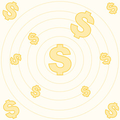 The background of money symbol