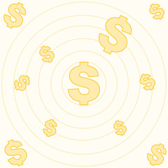 The background of money symbol