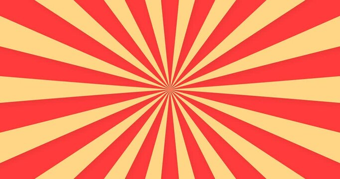 red and beige ray line pattern background animation