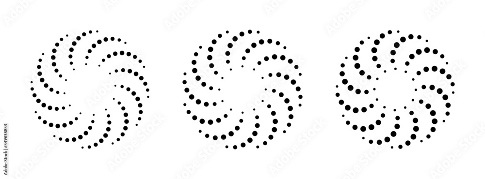 Poster dot radial circle lines. circular radiating speed geometric lines. sun star rays symbol. abstract ha