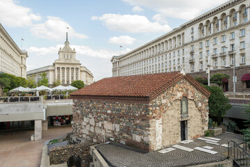 Saint Petka Church in front of Bulgarian Parliament in Sofia.