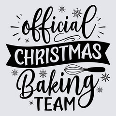Obraz premium Official Christmas baking team
