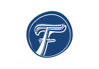 F letter logo and icon design template