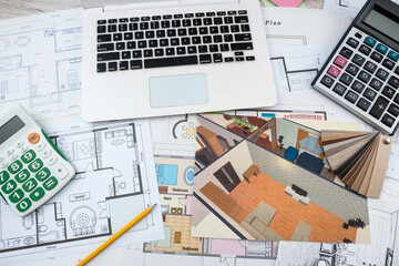 designer takes on a project where you need to choose colors for certain drawing of new house.