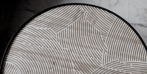 round concrete table