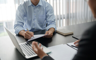 Lawyer businessman working with consult. Legal law Judge Gavel Scale of Justice concept..