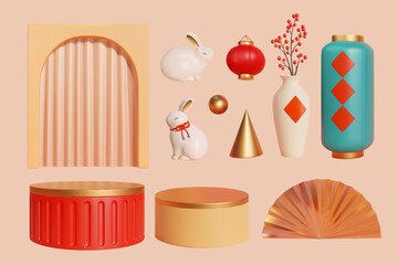 2023 CNY elements set