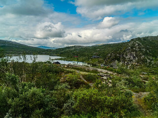 Fototapeta na wymiar lake in the mountains , image taken in Norway, Scandinavia, North Europe