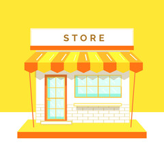 Shop illustration in vector style
