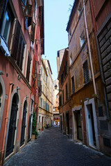 Narrow Street in Rome, Italy