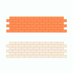 Brick wall style vector illustration for decoration