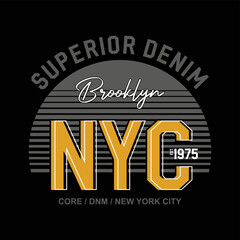 New york city typography for t-shirt dsign illustration