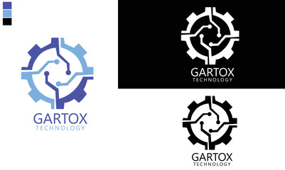 Gartox logo design template for your business and commercial use