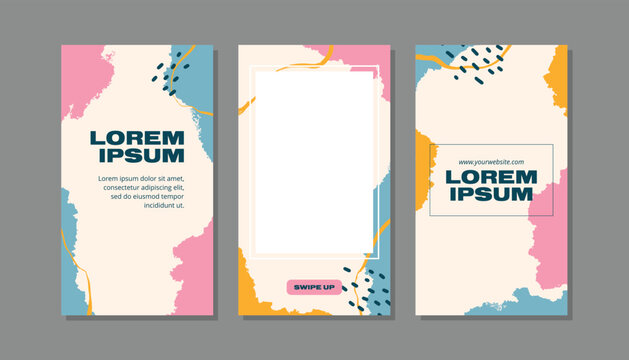 Modern minimal social media stories template