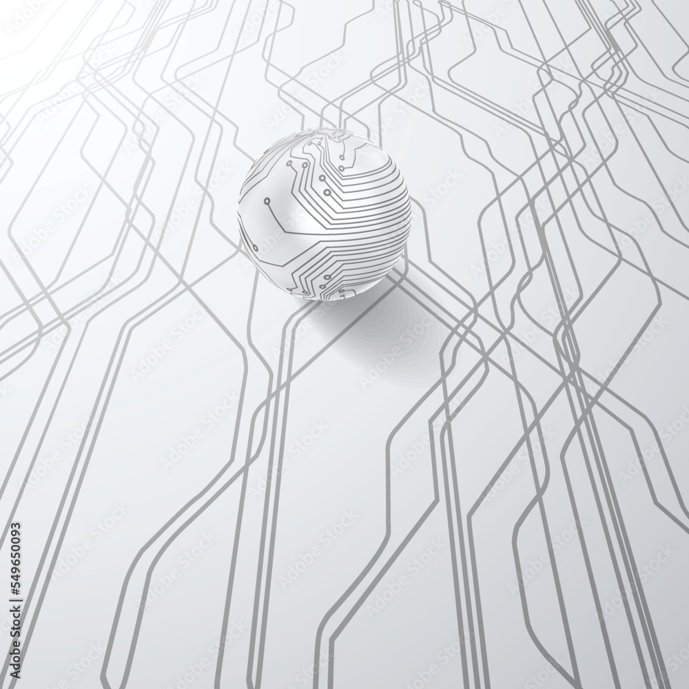Poster tech modern retro futuristic background .vector design composition with various technology elements 